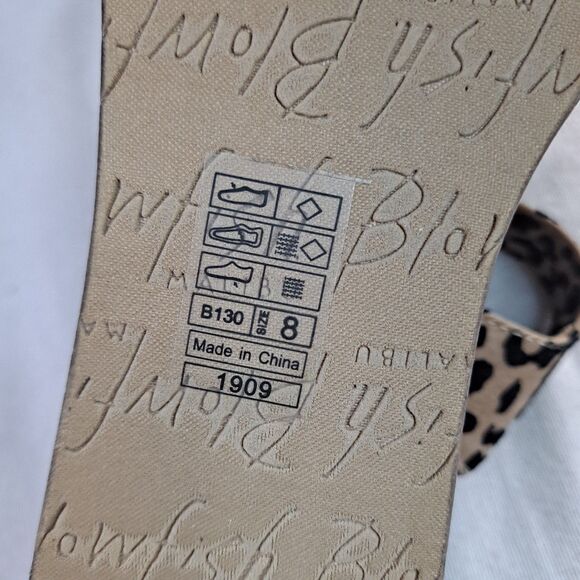 Blowfish Malibu Leeds Vegan Leopard-print Platform Sandals Women's Size 8 - Picture 10 of 11